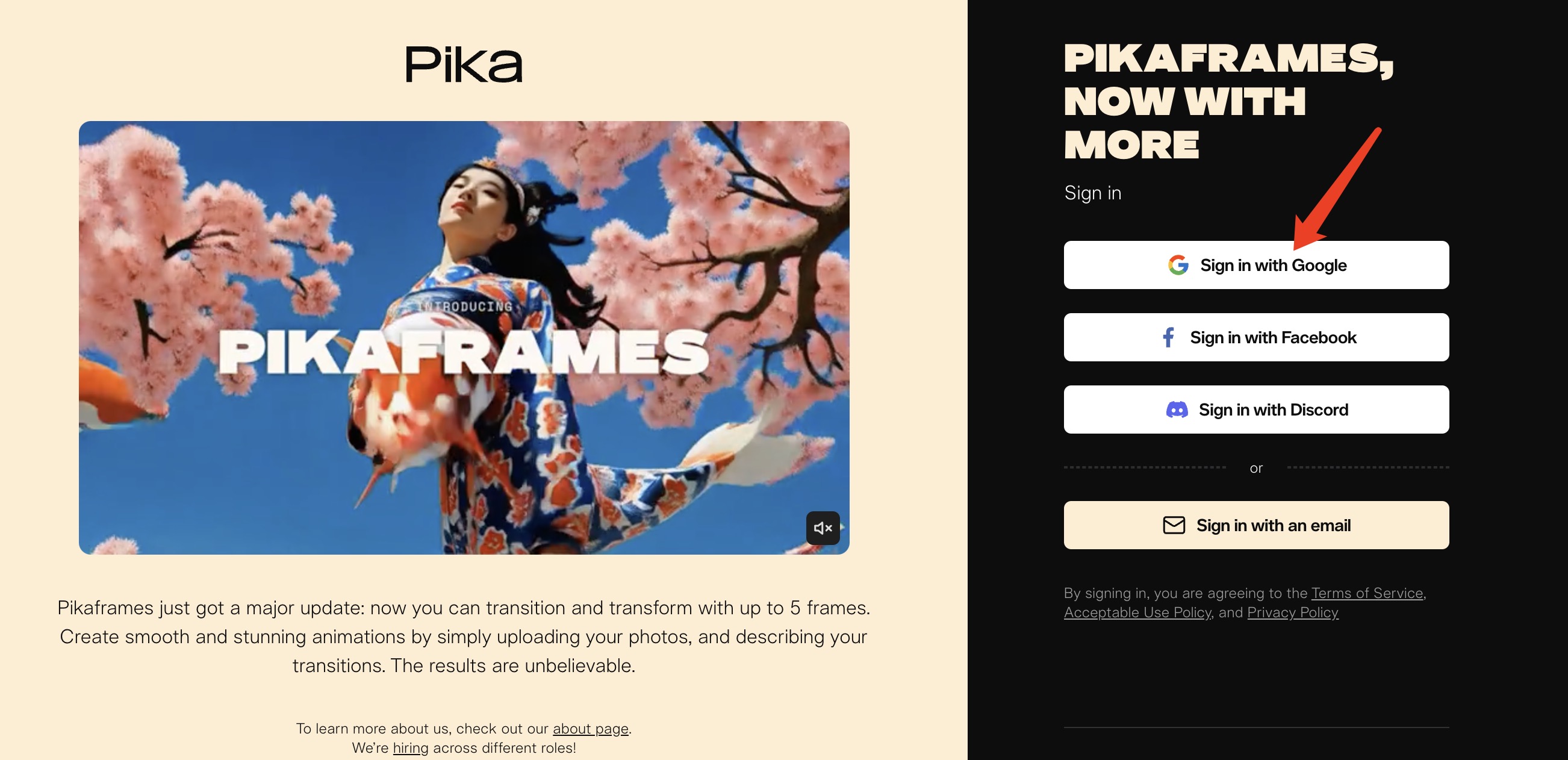 Pika Art Sign In